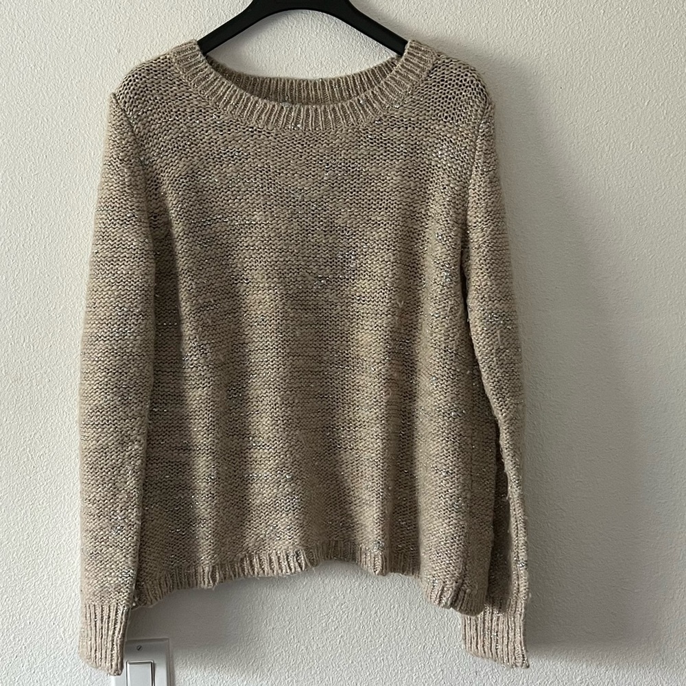 {Banana Republic} Open Back Sparkle Sweater